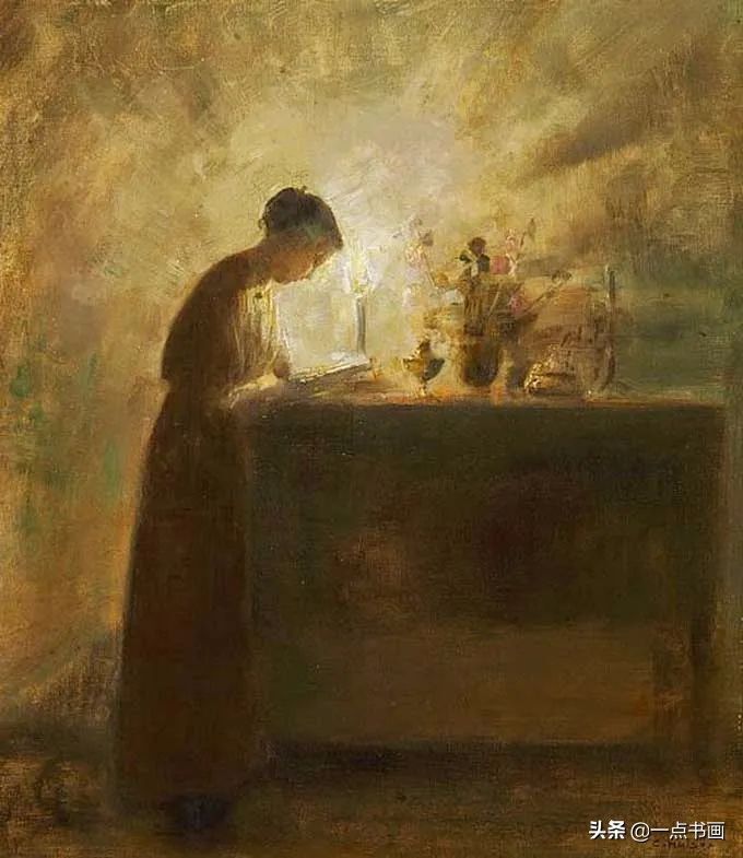 女人$油画里那些读书女人,那一刻全世界都是安静的