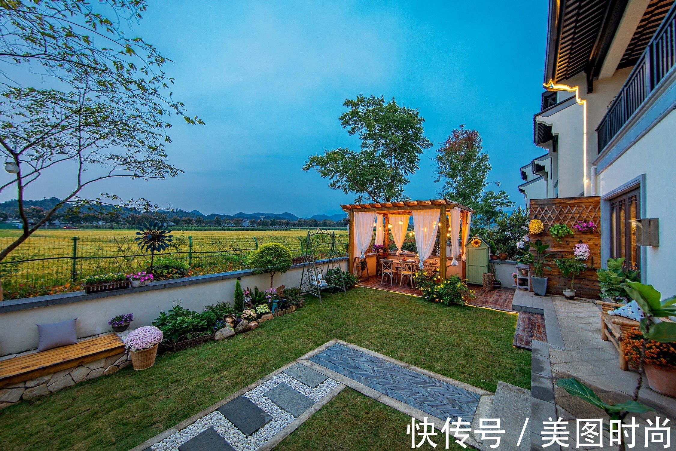 小院|80㎡最美乡村别墅小院，全由自己亲手布置设计，超有成就感