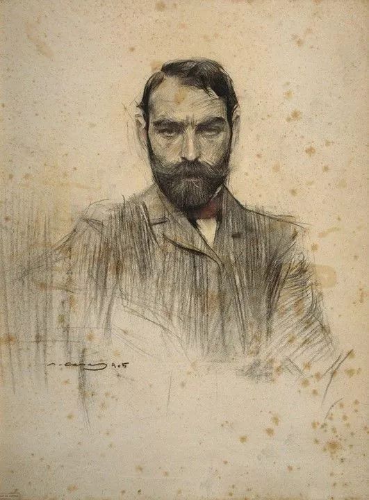 拉蒙·卡萨斯!西班牙大师 拉蒙·卡萨斯素描作品