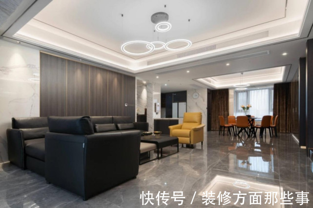 伸展感|236㎡大平层,黑白灰诠释极简主义