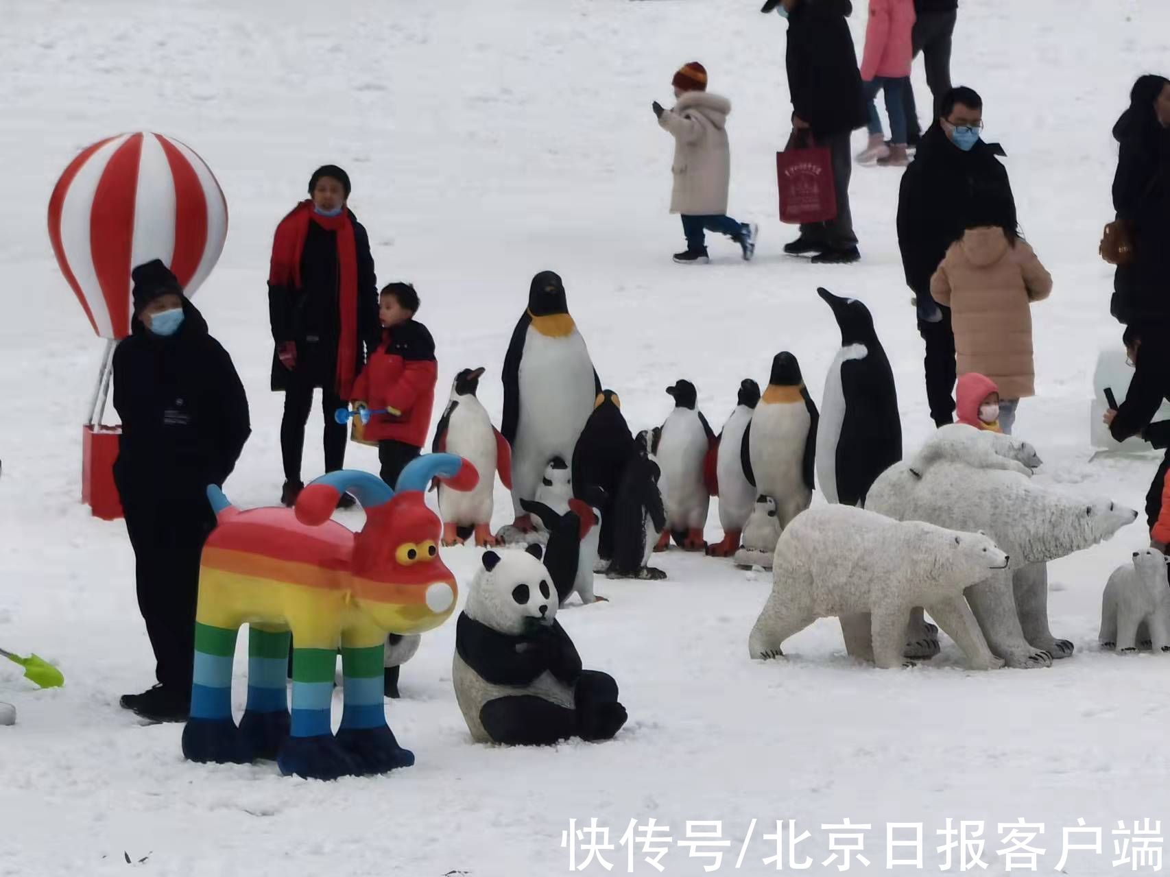 紫竹院公园|仿佛置身童话乐园！孩子们紫竹院公园尽享冰雪乐趣