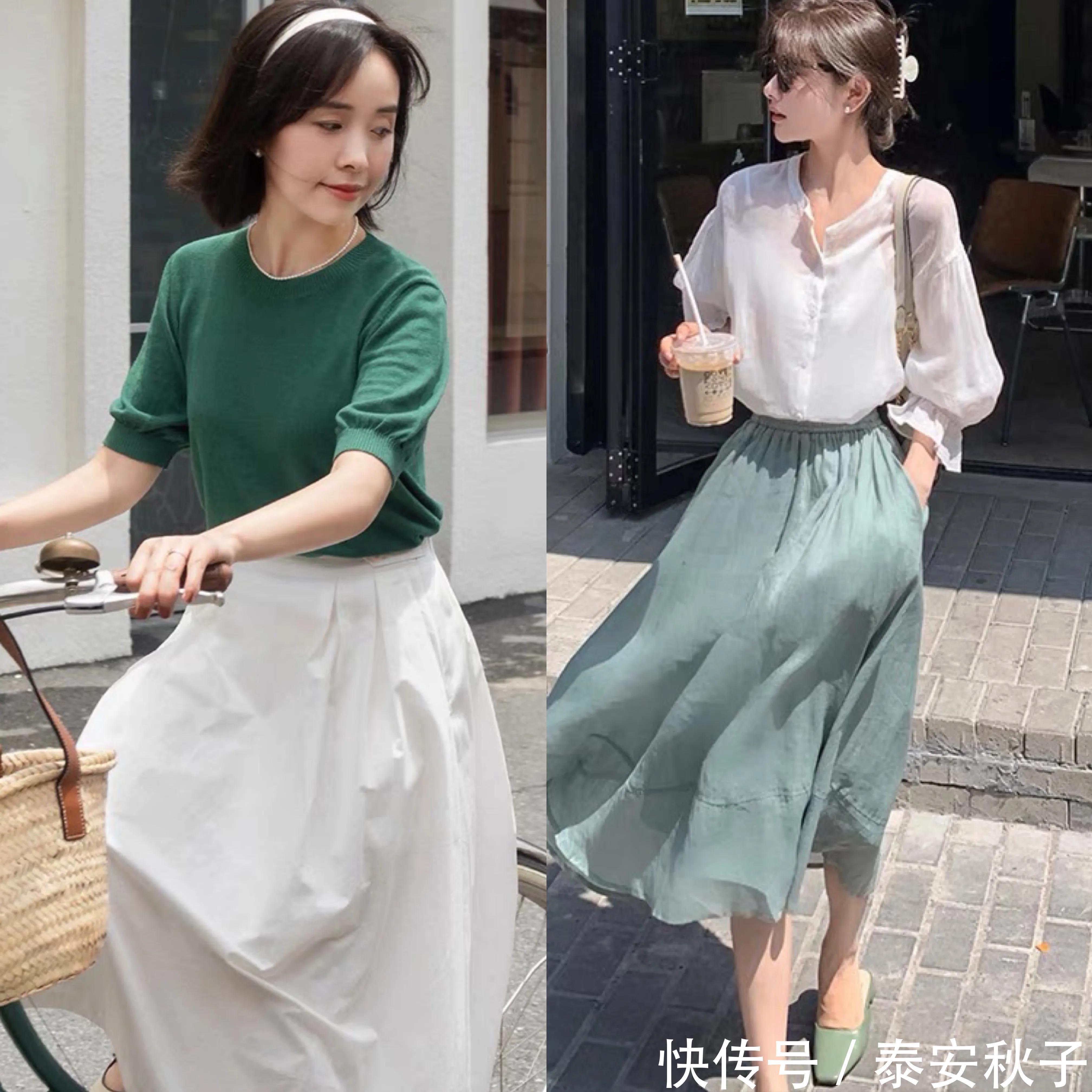 小衫|立秋之后，穿“小衫+裙/裤子”的你：显高又显瘦、女人味十足！