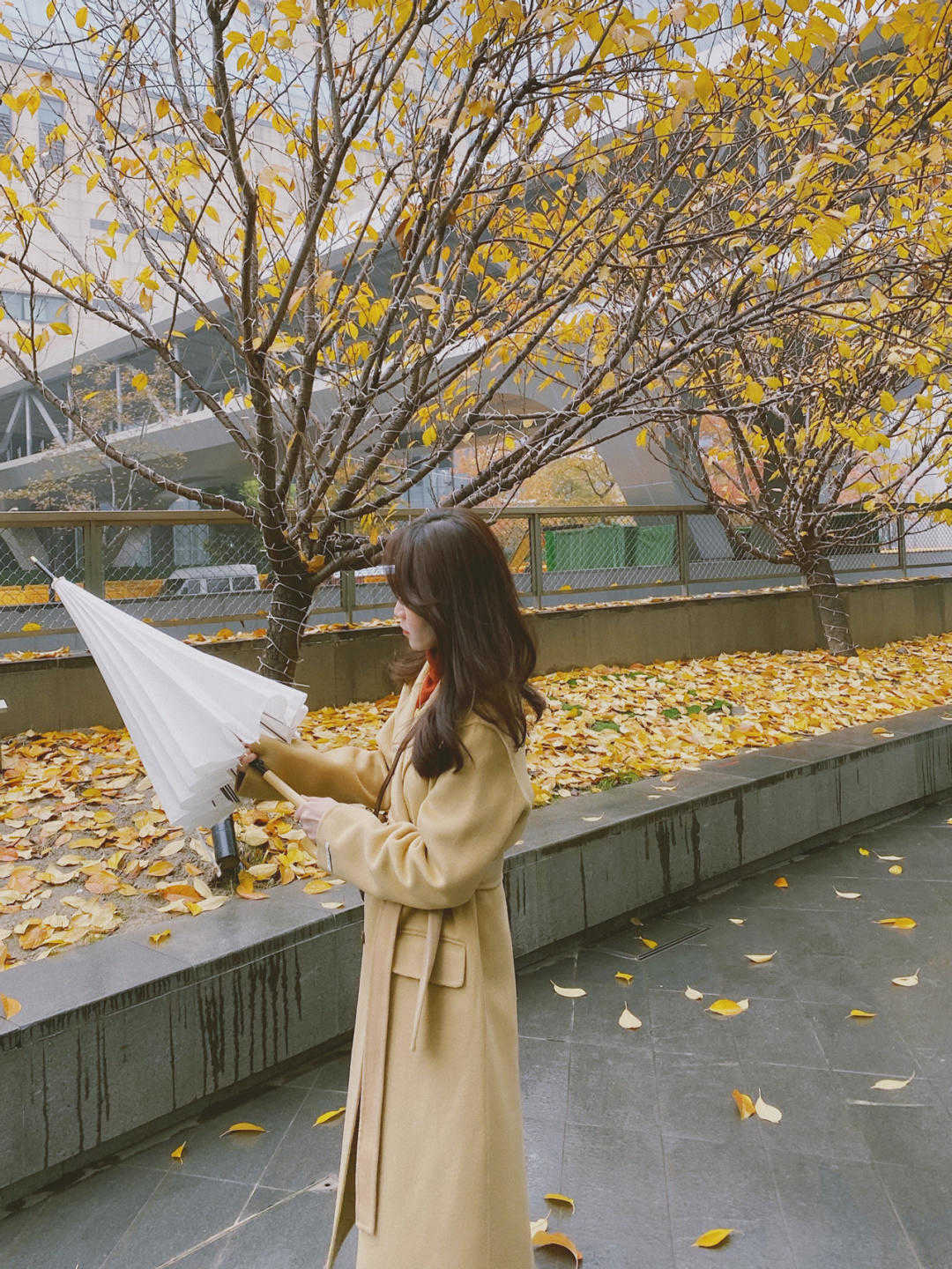 大地色 轻巧好看又高级,白裤子也是秋天的美,简直太高级了,出乎意料的美