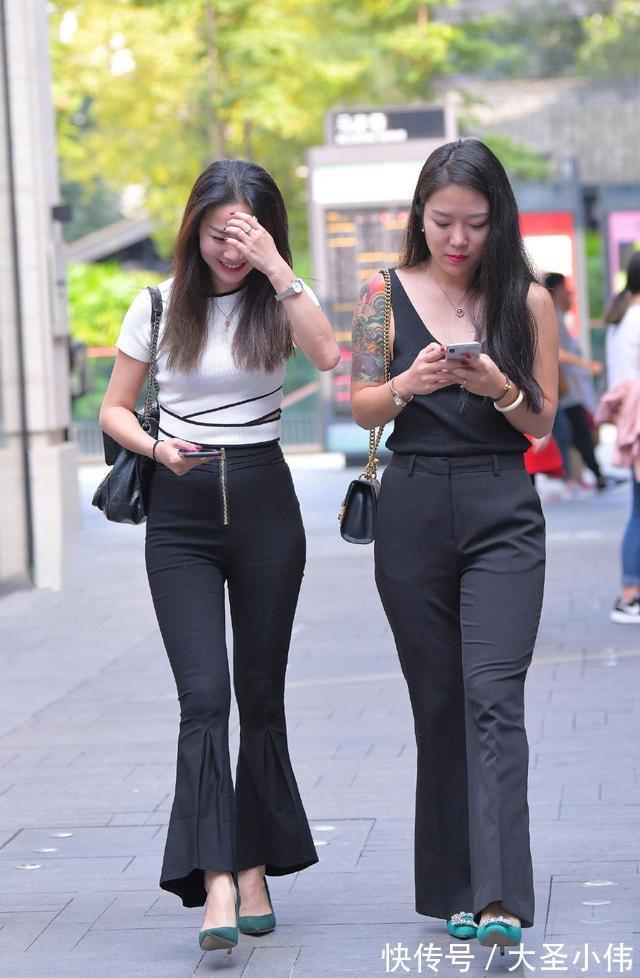 穿搭|美女街拍:时尚的女生,简约又显个性的搭配,穿出了简单又时髦的美