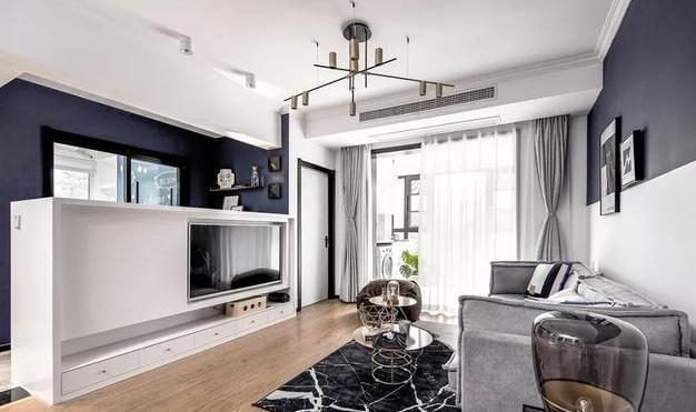 贴瓷|69㎡小户型的“逆袭”,变身3室2厅阳光房,色彩搭配精致出彩