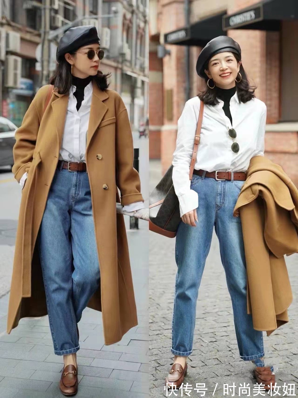 穿着 “大衣+高领毛衣”,才是冬季最实用的穿搭,高级大气又保暖