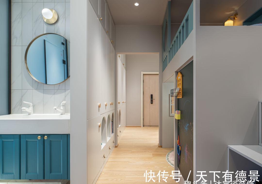 收纳|佩服!她把仅55㎡的家重新改造,有“4室”两卫,老破小逆袭成功