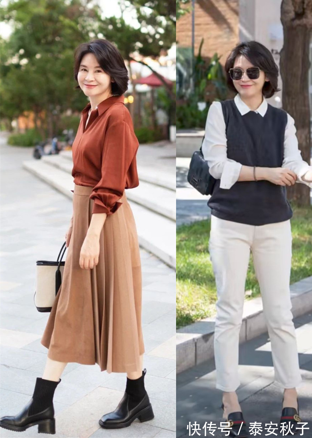 穿搭 有品位的女人,春天别穿紧身裤,太low!学她这样穿:优雅又显高级!