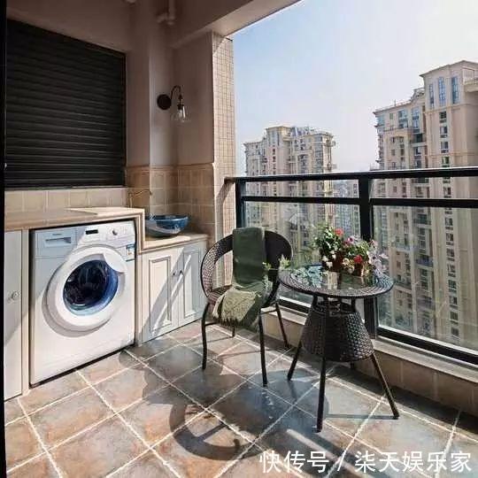 阳台|阳台放洗衣机,做个柜子好看实用多了,20个案例给大家做参考