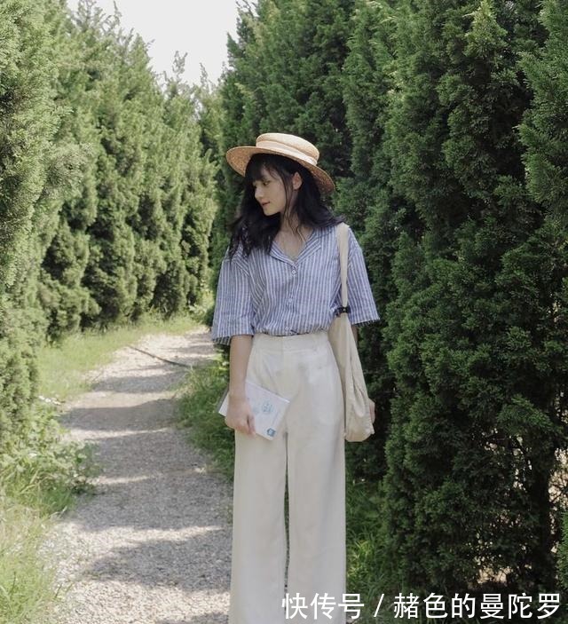 清凉感 衬衫 + 云朵裤，上班上学照着穿！