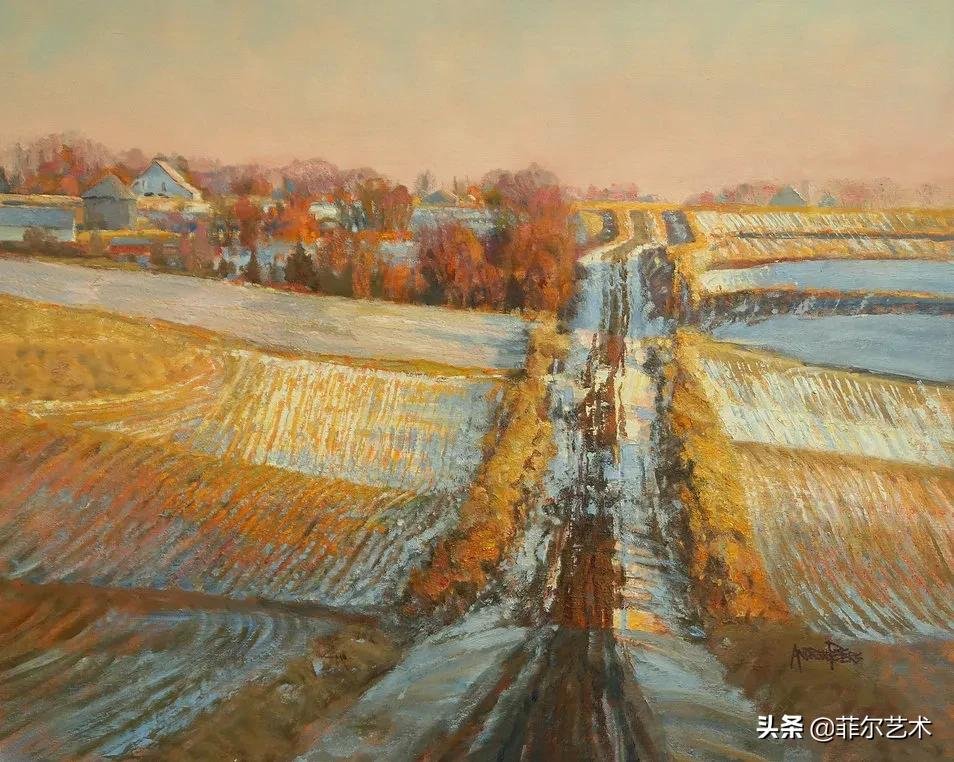 美国画家安德鲁·彼得斯风景油画作品赏析