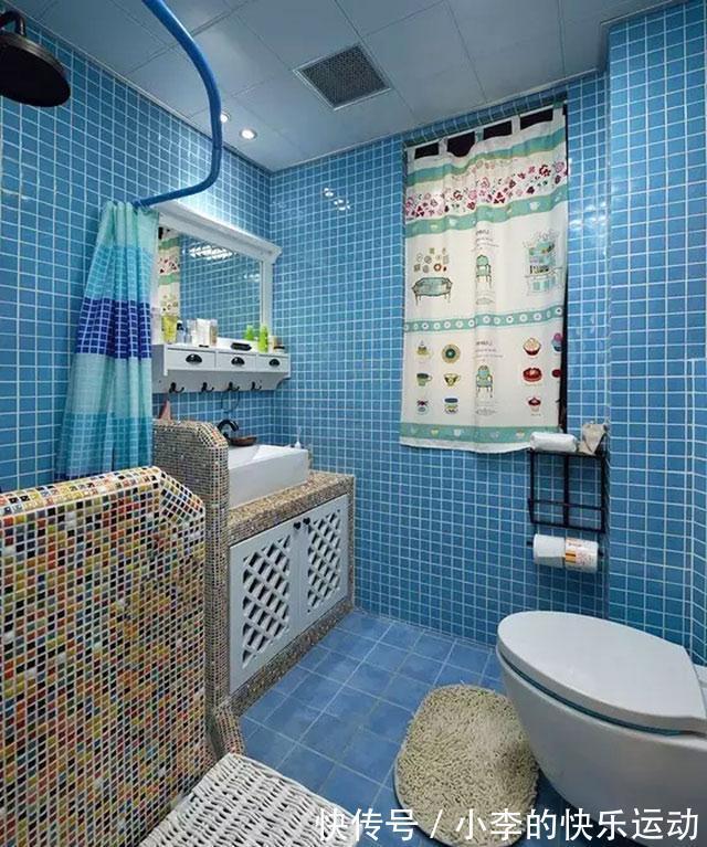 客餐厅|54平两室公寓，色彩搭配好大胆，餐厅的上下柜，好看又好用