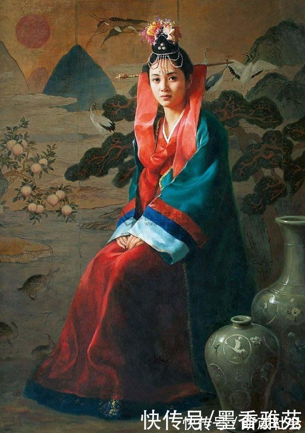 芭蕾舞者&从朝鲜精美油画,欣赏美丽的朝鲜姑娘