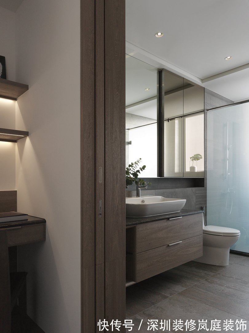 暖色调|深圳装修:豪方天际118㎡现代简约,暖色主调,空间硬朗有个性