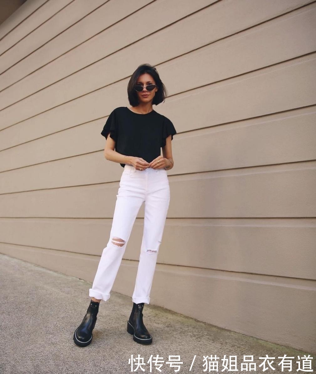 女人味|“基本款T恤+裤装”,优雅的女人这样穿,16套Look教你轻松变高级