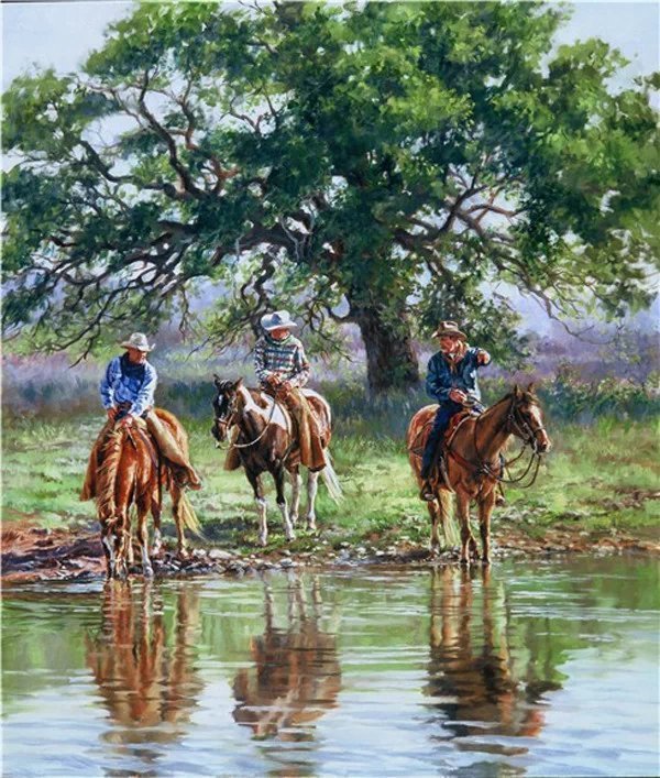 莎朗·斯坦德里奇#美国西牧风情油画 | 莎朗·斯坦德里奇作品欣赏