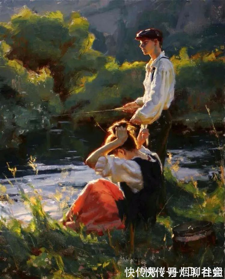 迈克尔!寻找生命中的光,70后印象现实主义画家迈克尔·马尔姆的油画