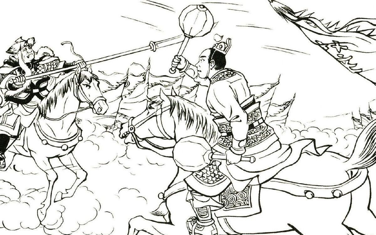 大锤#薛家将薛克虎巅峰之战:夺白壁关锤震黑龙,抢银燕关勇打黄天俊