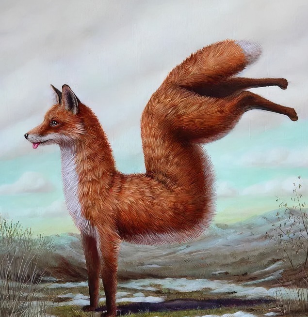 动物们&胆小谨点,插画师笔下的诡异动物看完一秒清醒!