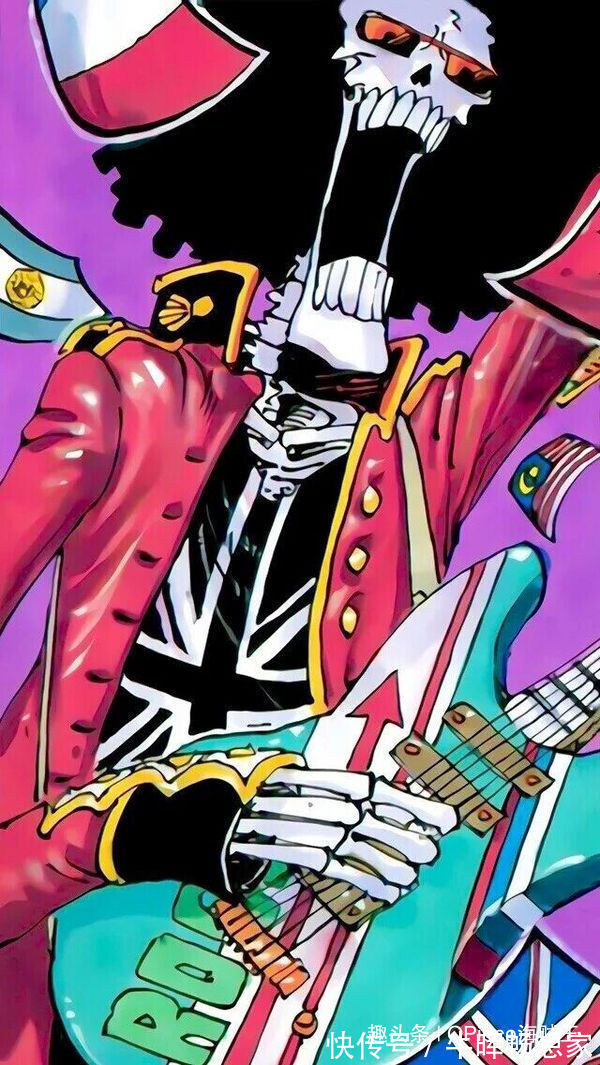 布鲁克|海迷必备草帽团壁纸索隆月下独酌,甚平披锦袍显“豪横”气