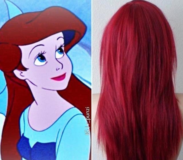 安娜 当迪士尼公主的发型现实化,灰姑娘的盘发像花朵,乐佩公主最惊艳