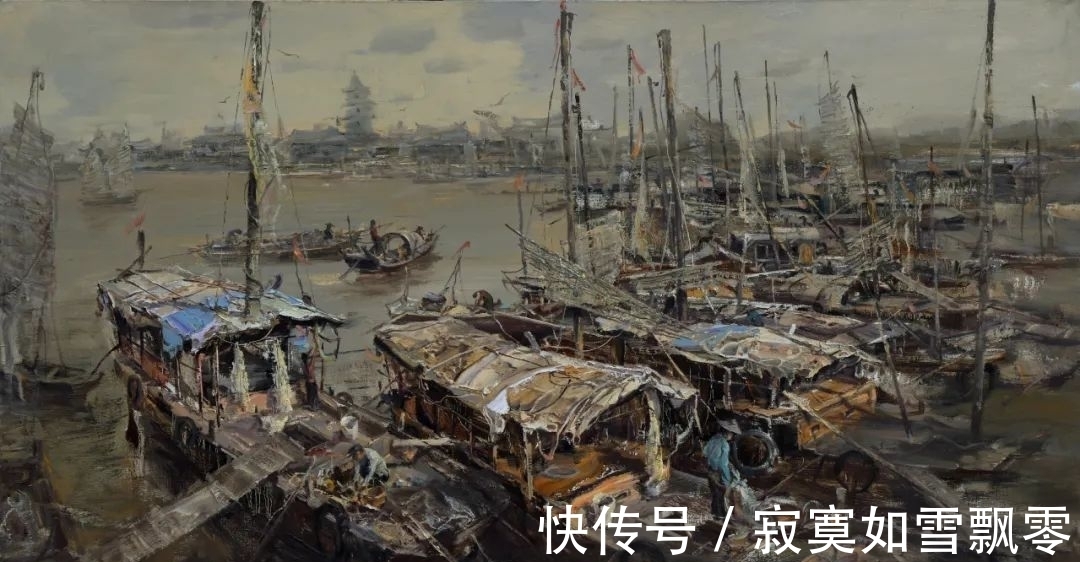 中国画$画家厉国军参展“写意气象 中国油画展” 展现潮起潮落的岁月印记