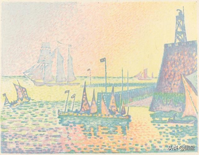 印象派|西尼亚克法国新印象派画家,曾与修拉合作,帮助了印象派的发展