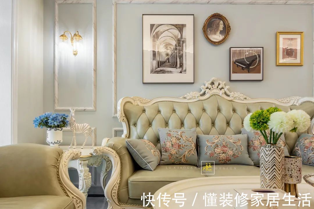 简欧风|93㎡简欧风,轻松舒适的华丽,浪漫精致而高级