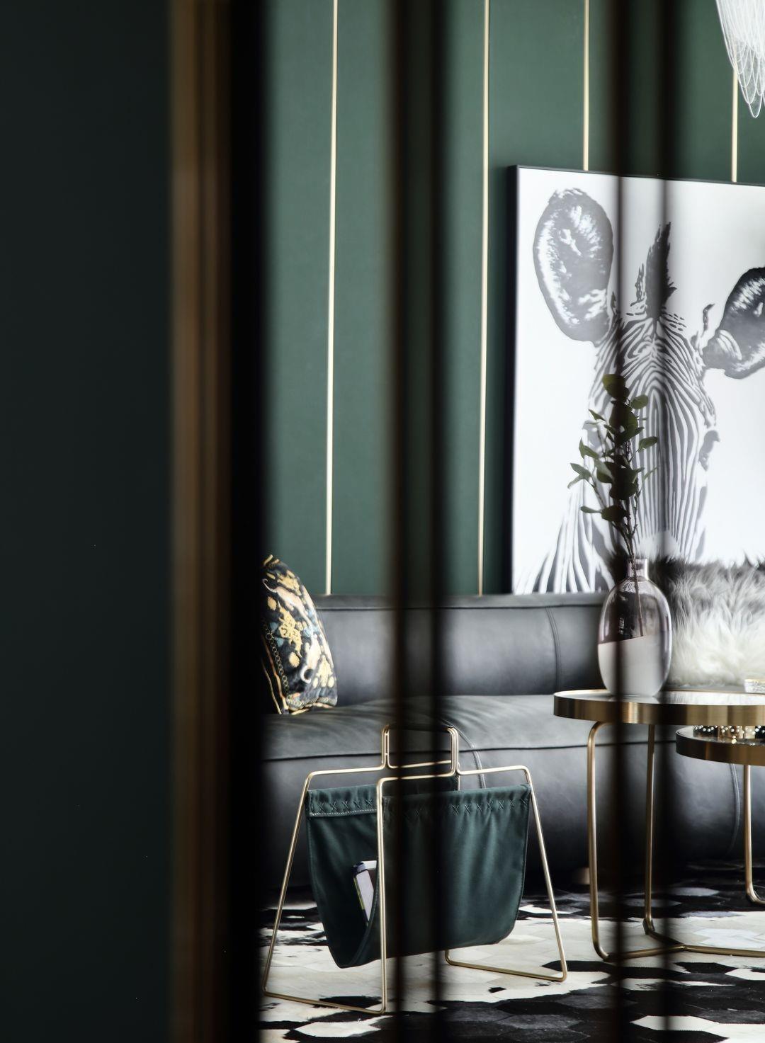 李文琦|146平的北欧新家，用墨绿色刻画空间，打造精致和时尚并存的新家