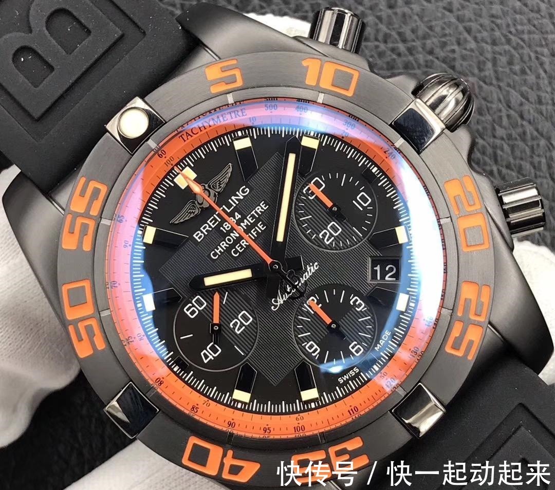 黑鹰 GF厂百年灵黑鹰44计时终极版复刻表对比正品一眼假吗!