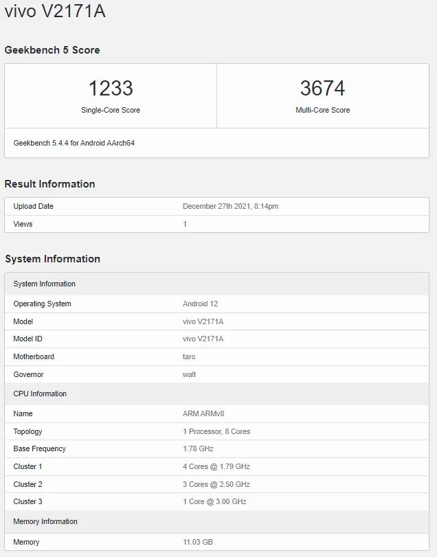 geekbench|iQOO 9 现身 Geekbench：骁龙 8 Gen 1+12GB 内存