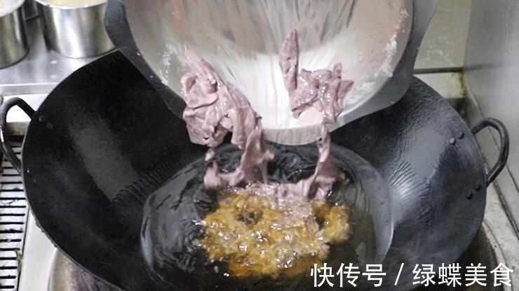 红薯粉芡|猪肝的最佳吃法,嫩滑爽口,脆而不腥,太好吃了