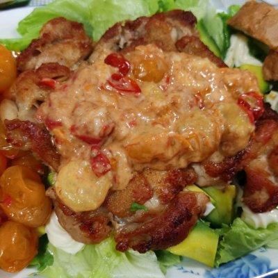 低卡沙律酱鸡|低卡沙律酱鸡扒你这么做，保证你吃一次想十次