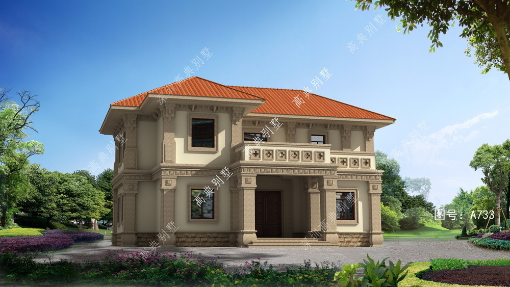 小别墅|这款欧式小别墅，既美观大方，又富有层次感。