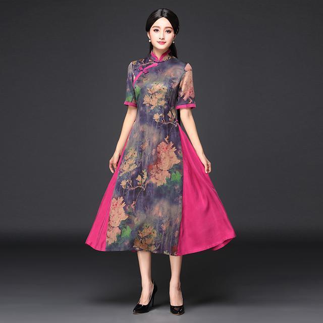 唯美|30-50岁女人一袭旗袍连衣裙,唯美中国风尽收眼底,优雅减龄