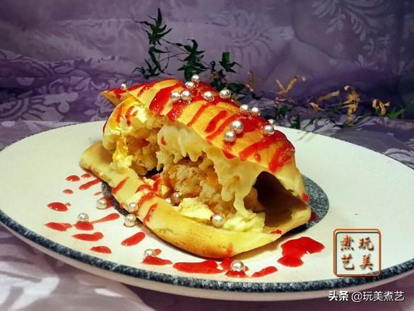 空心泡芙，填入芒果冰淇淋，果酸成了甜蜜的幸福桥梁