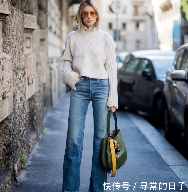 高领毛衣 秋冬最经典穿搭高领毛衣+阔腿裤,遮肉显瘦,穿三五年不过时!