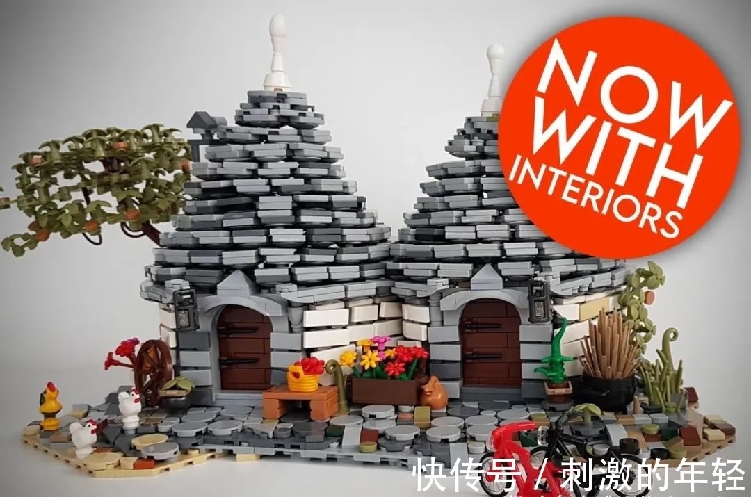 n乐高Ideas作品阿尔贝罗贝洛的圆顶石屋获得10000票支持