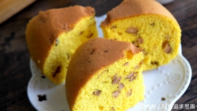 南瓜和|早餐蛋糕自己做，用料简单做法更简单，不用烤箱更轻松，香甜美味