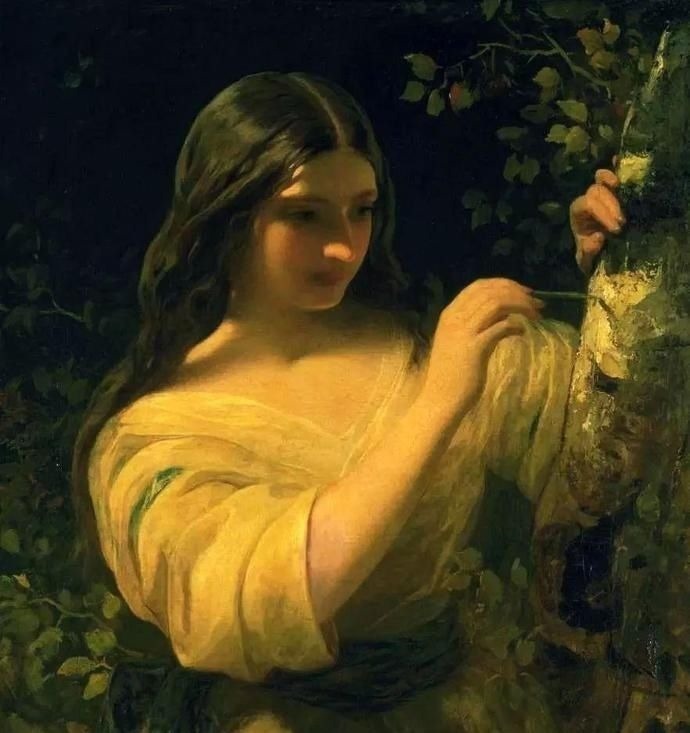 美人!英国艺术家詹姆斯·桑特人体油画中的美人,珠圆玉润,风情万种