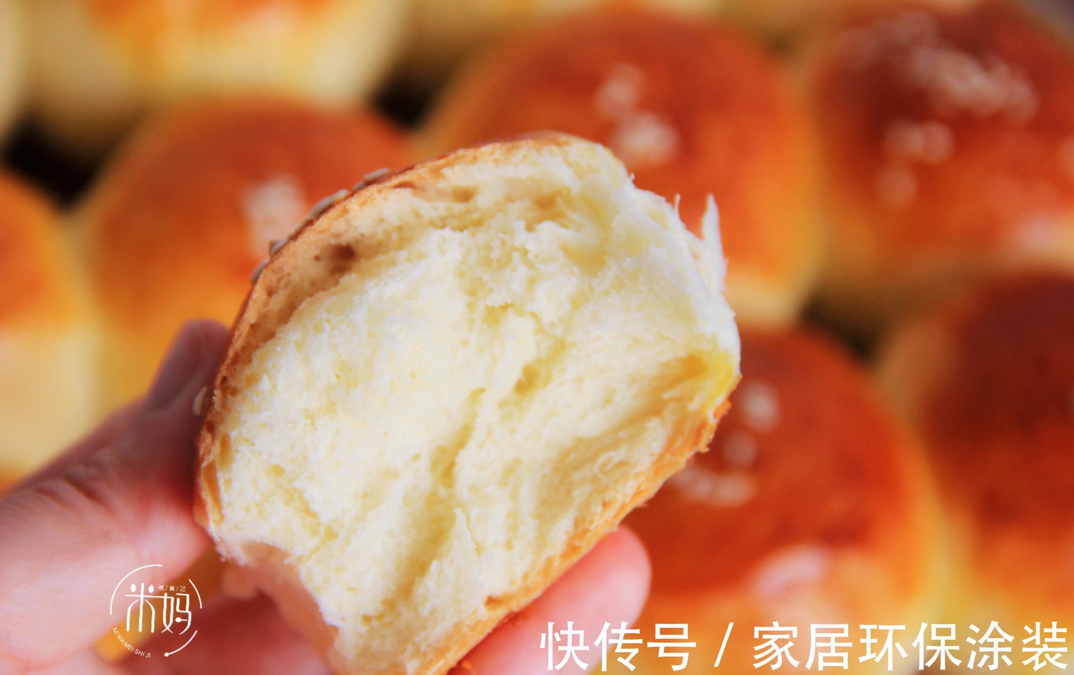 保鲜膜|在家自制面包,10分钟揉出手套膜,松软拉丝,比电饭煲蛋糕还好吃