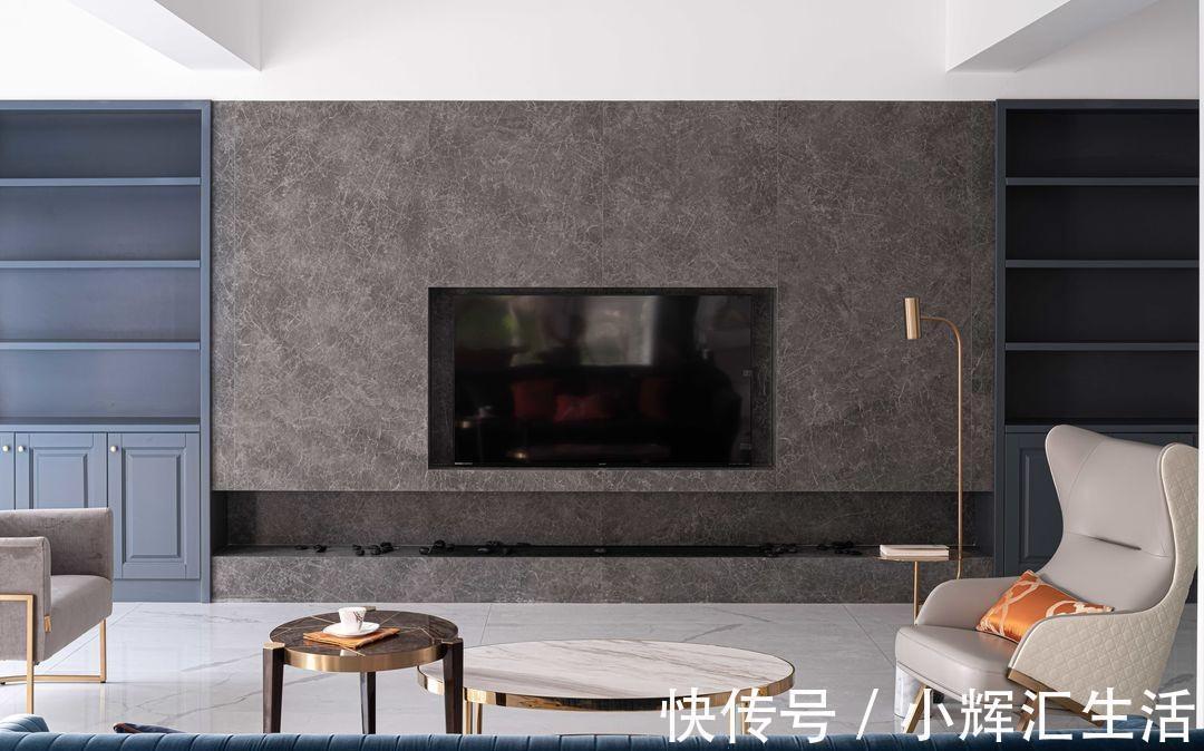 电视背景墙|依山而建依水而流,打造独一无二的别墅空间,让生活也充满了美感