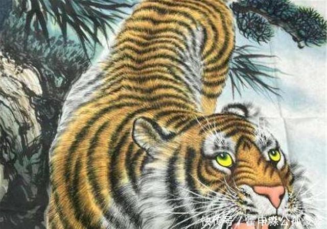 名画|老虎被画成病猫,反被专家评为名画放大后看老虎眼睛,就明白了