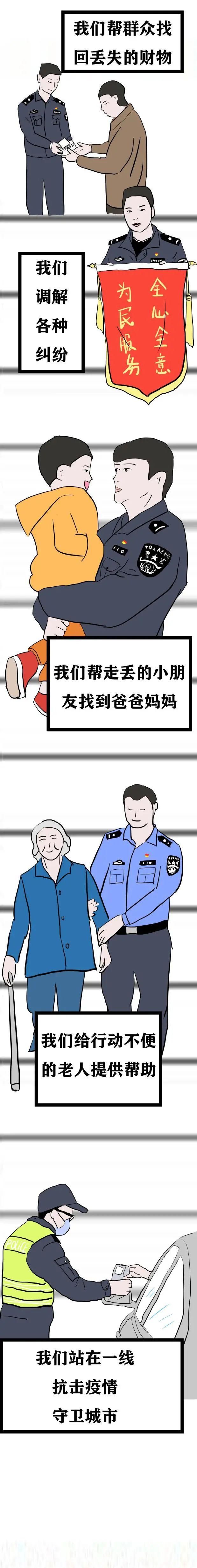 致敬警察节丨娜警官漫画——长大后我就成了你！