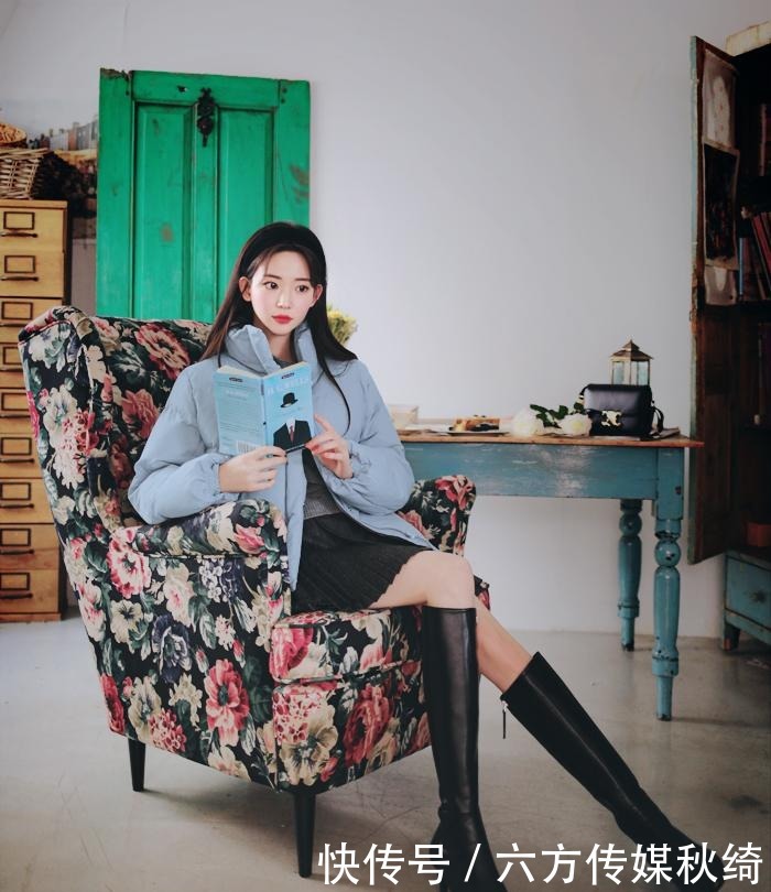 时尚|韩风短款羽绒服+毛衫的时尚搭