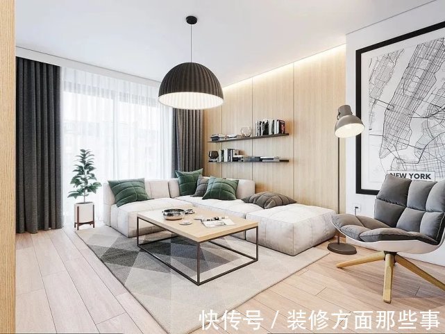 二居室|75平简约风二居室,清爽简约又有范,将给人带来一种清新的感觉