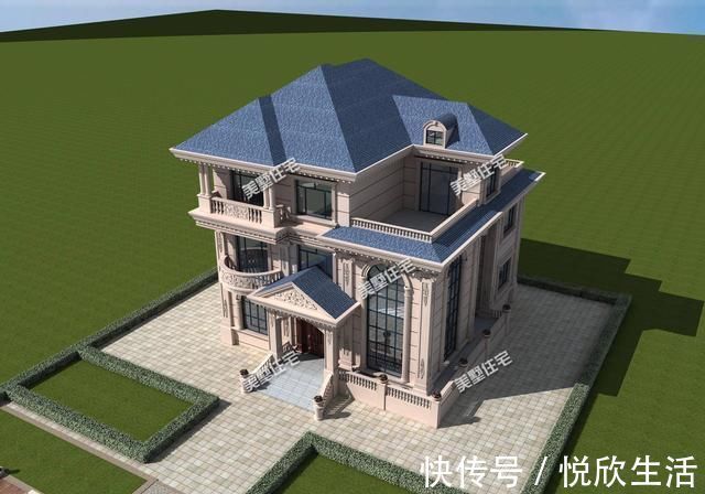 别墅|大气天成的三层别墅,超大露台观景绝佳,村里房子全被比下去