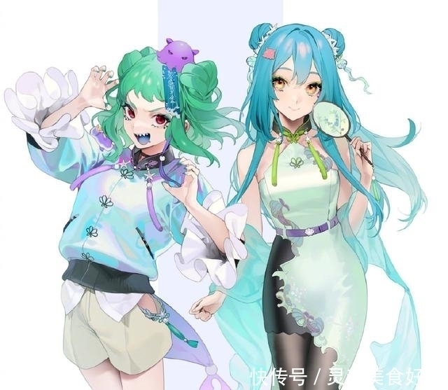 笔下|画师笔下的粉色系小姐姐太可爱了,还有一点危险的感觉,我爱了