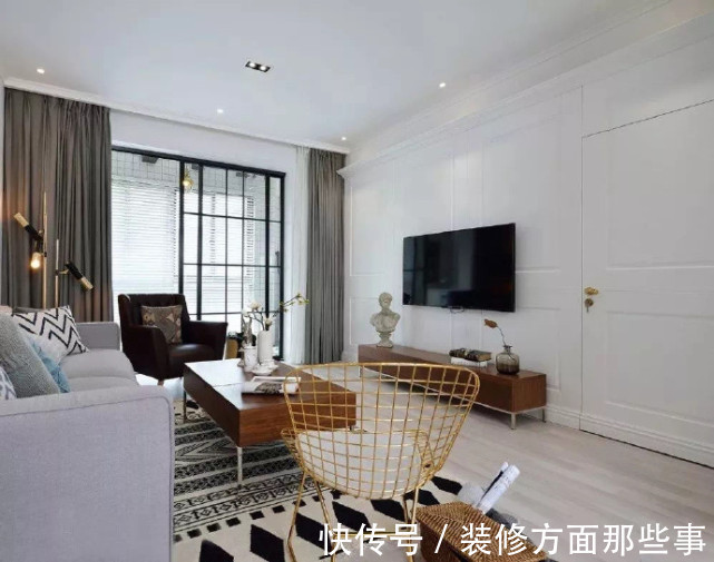 三居室|123平现代风三居室无浓烈的色彩和凌厉的线条,反而有和谐之美