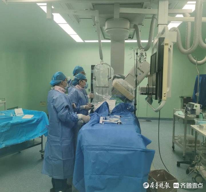 植入术|滨州医学院附属医院23分钟为心肌梗死患者植入心脏支架